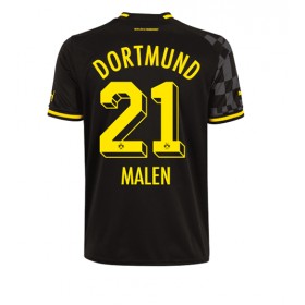 Herren Fußballbekleidung Borussia Dortmund Donyell Malen #21 Auswärtstrikot 2022-23 Kurzarm